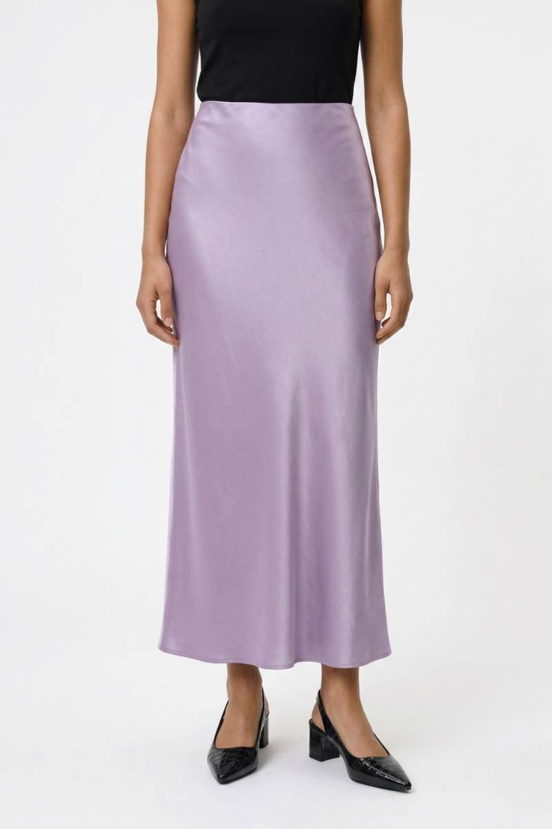 Midi Rok Dames - Elegant | Soepele A-lijn Pasvorm — Lavendel