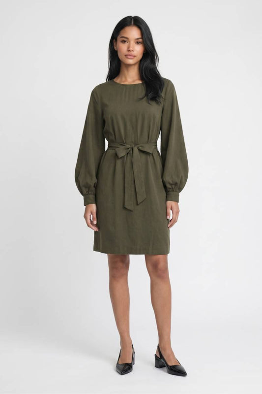 Mini Jurk Dames - Ballonmouwen | Strikceintuur