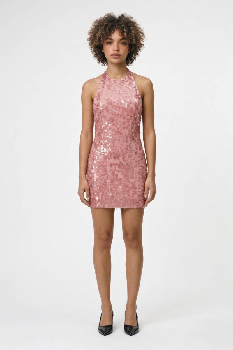 Mini Jurk Dames - Pailletten | Halter Chique