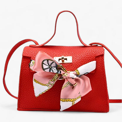 Tas Dames - Gestructureerd Model met Sjaaltje en Draaislot | Chic