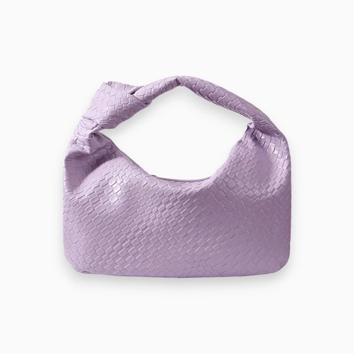 Tas Dames - Gevlochten Model met Knoophandvat en Rits | Casual