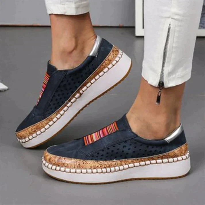 Instappers Dames - Bohemian Slip-on met Cut-out Detail | Zomer