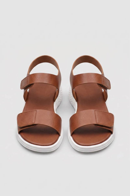Sandalen Dames - Platform | Comfortabele Zomer Sandaal — Bruin