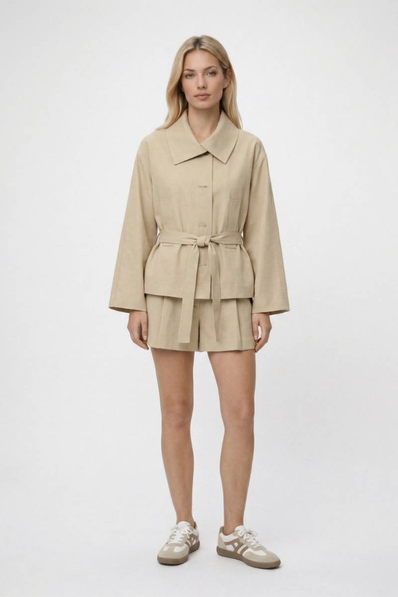 Set Dames - Klassiek Beige | Blazer & Korte Broek