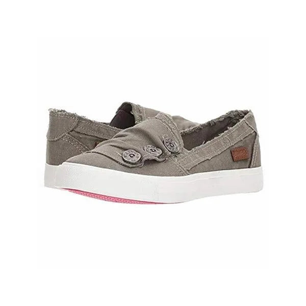 Sneakers Dames - Instap Model met Decoratieve Knopen | Casual