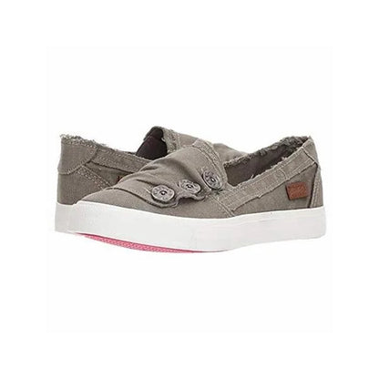 Sneakers Dames - Instap Model met Decoratieve Knopen | Casual
