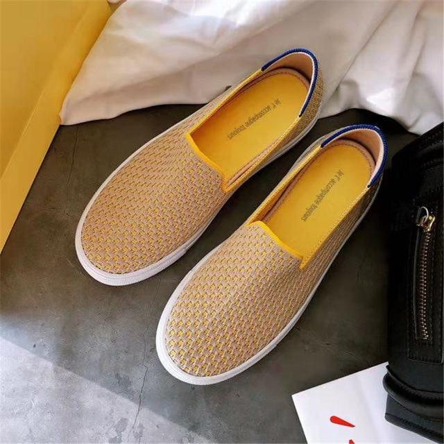 Sneakers Dames - Platte Instapper met Ronde Neus | Casual