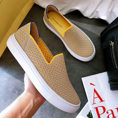 Sneakers Dames - Platte Instapper met Ronde Neus | Casual