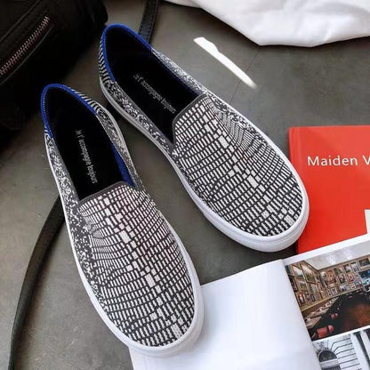 Sneakers Dames - Platte Instapper met Ronde Neus | Casual