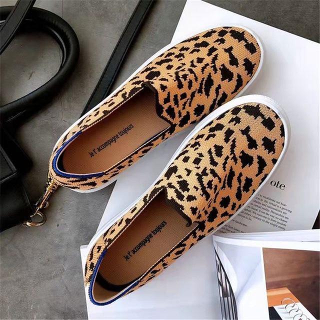 Sneakers Dames - Platte Instapper met Ronde Neus | Casual