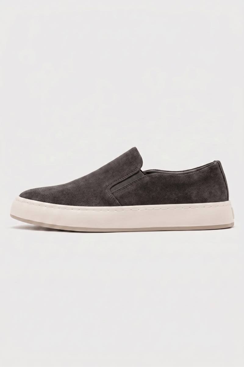 Slip-on Schoenen Heren - Minimalistisch | Comfort en Stijl — Donkergrijs