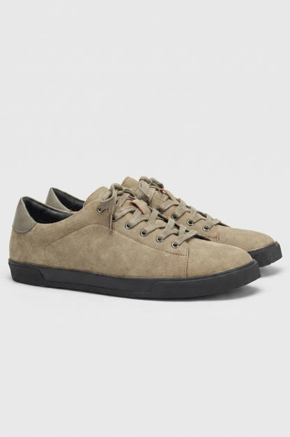 Sneakers Heren - Casual | Veters met Comfortabele Zool — Lichtbruin