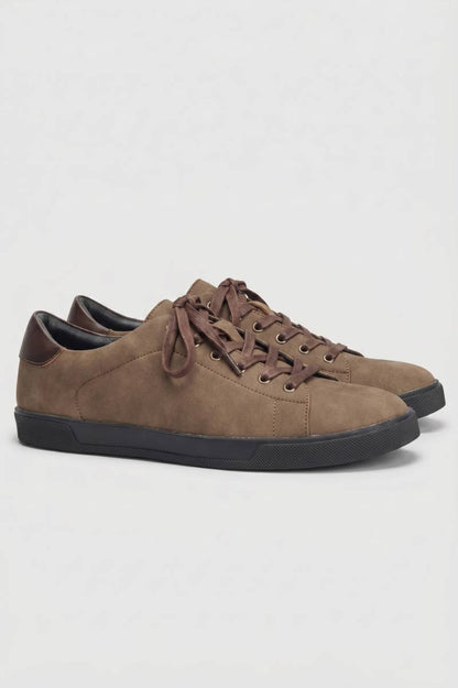 Sneakers Heren - Casual | Veters met Comfortabele Zool — Donkerbruin