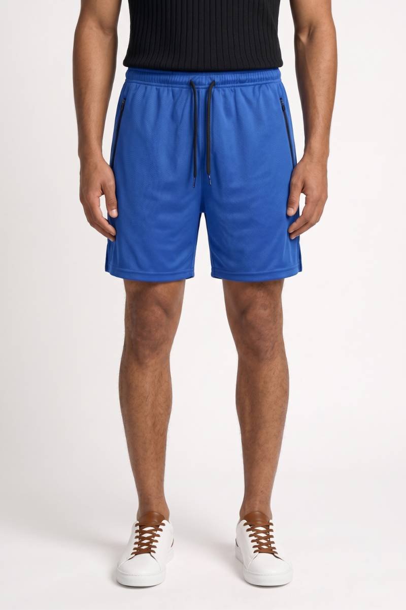 Sportieve Korte Broek Heren - Casual | Elastische Taille — Blauw