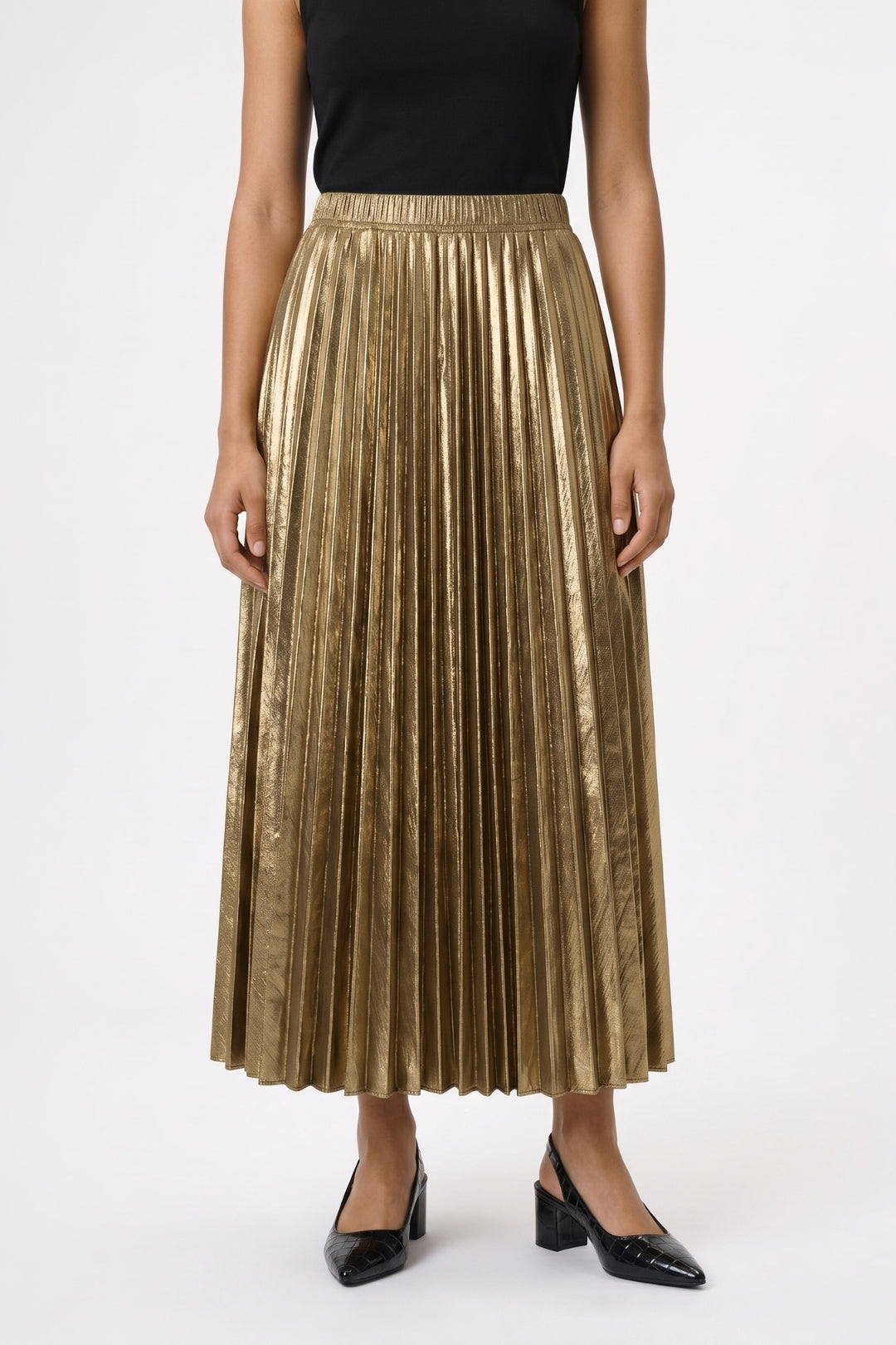Midi Rok Dames - Plissé | Elastische Taille