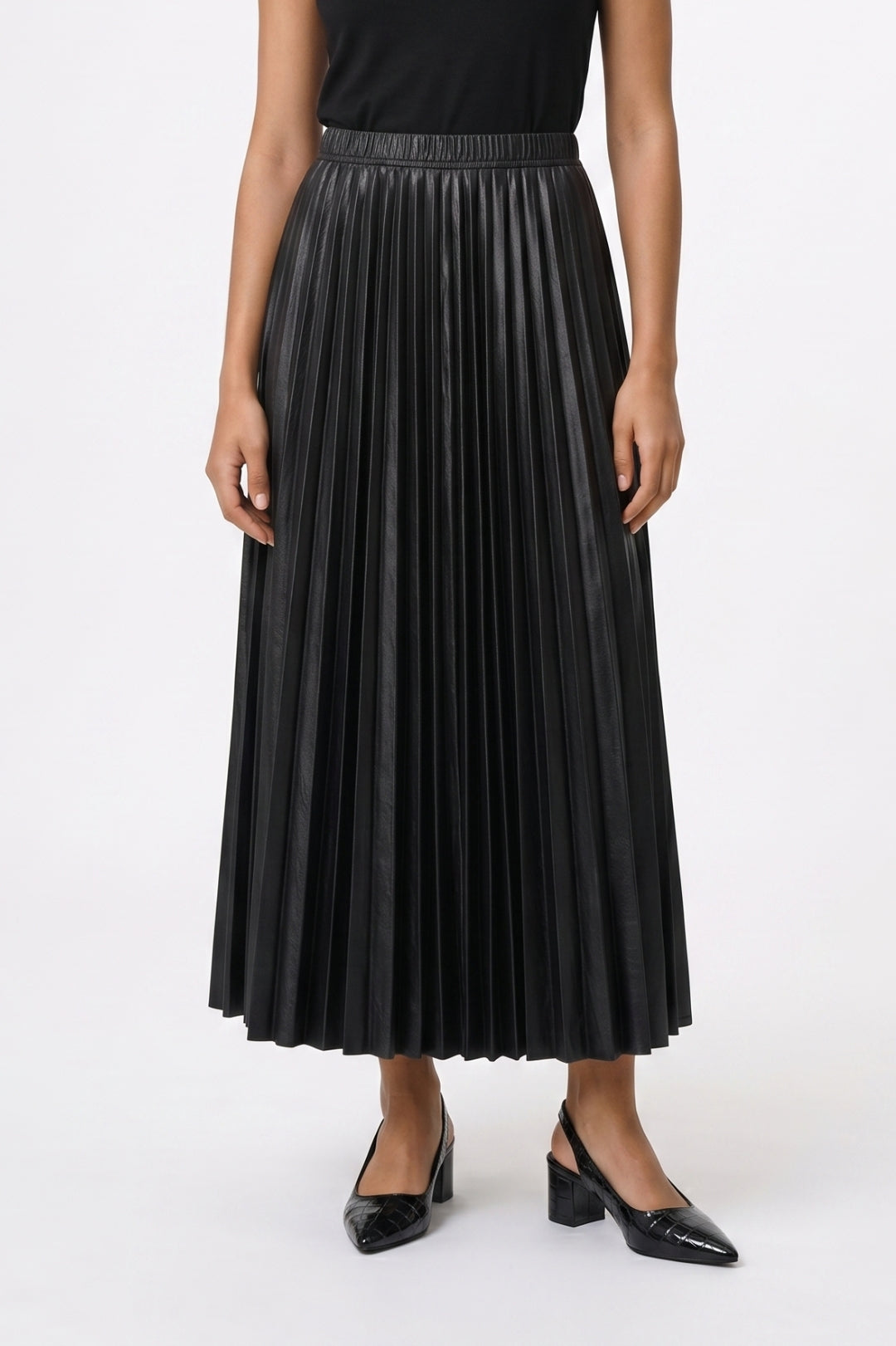 Midi Rok Dames - Plissé | Elastische Taille