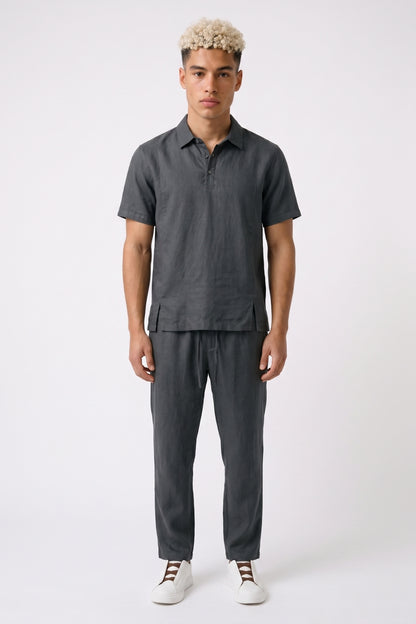 2-Delige Set Heren - Polo Stijl | Korte Mouwen met Rechte Broek