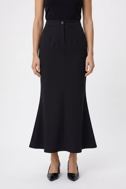 Maxi Rok Dames - Elegante Stijl | Hoge Taille met Knoop