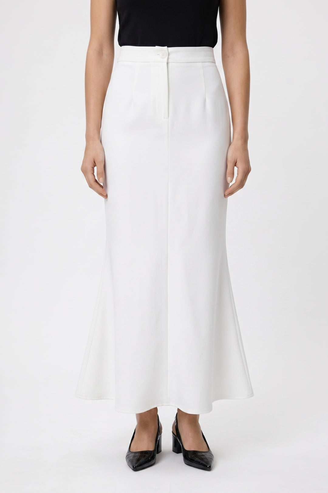 Maxi Rok Dames - Elegante Stijl | Hoge Taille met Knoop