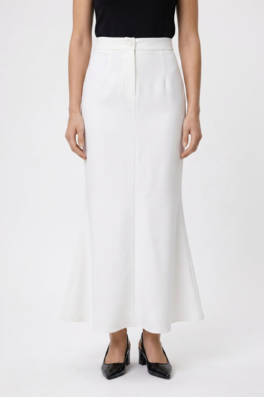 Maxi Rok Dames - Elegante Stijl | Hoge Taille met Knoop