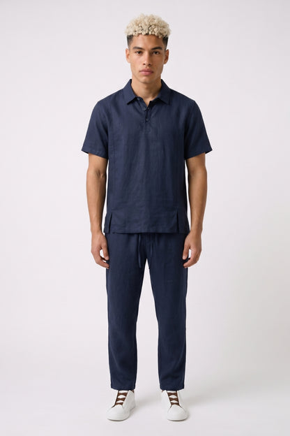 2-Delige Set Heren - Polo Stijl | Korte Mouwen met Rechte Broek