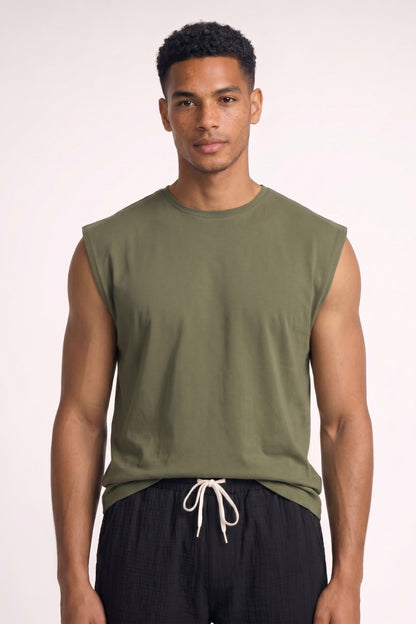 Tanktop Heren - Mouwloos | Oversized Pasvorm