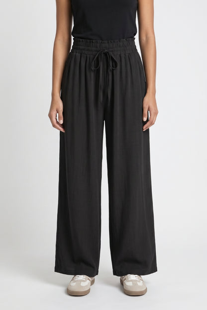 Wijde Broek Dames - Comfortabel | Trekkoord Palazzo Stijl