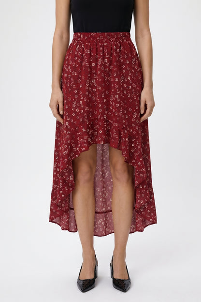Midi Rok Dames - Asymmetrisch | Elastische Taille met Ruffle