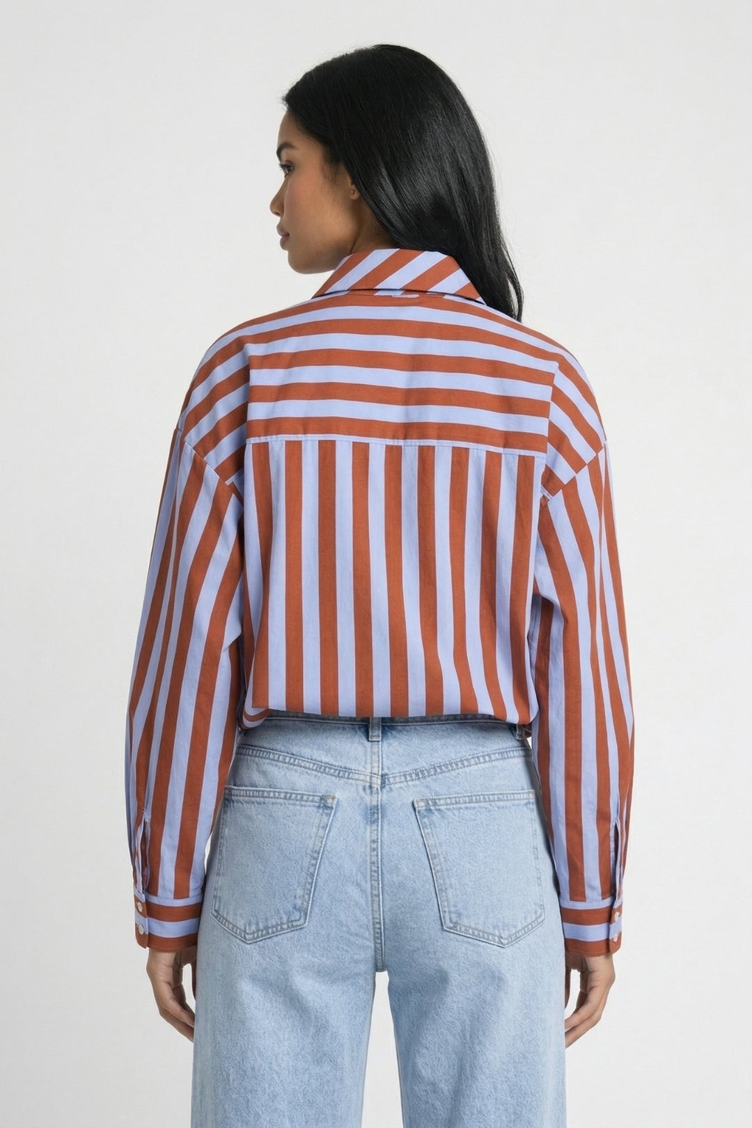 Gestreepte Blouse Dames - Strikceintuur | Casual & Speels