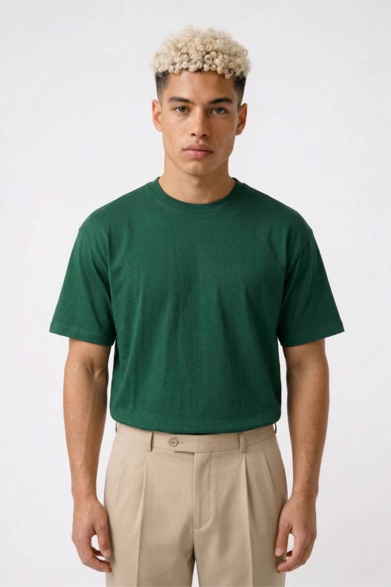 T-Shirt Heren - Casual & Ademend | Ronde Hals - Groen