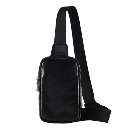 Tas Heren - Licht Sling Bag met Brede Band en Rits | Veelzijdig