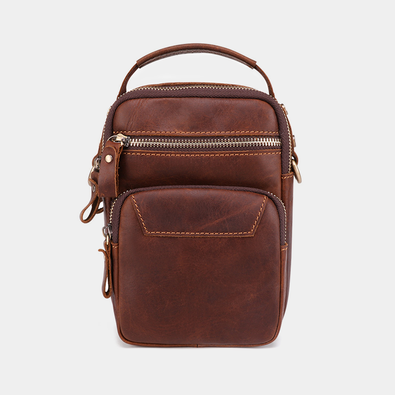 Tas Heren - Compacte Crossbody met Meerdere Vakken en Topgreep | Casual