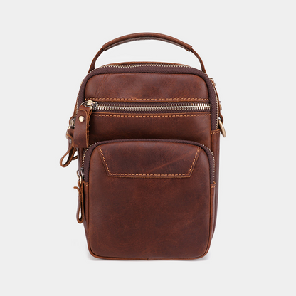 Tas Heren - Compacte Crossbody met Meerdere Vakken en Topgreep | Casual
