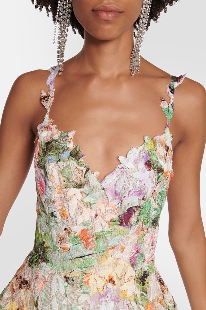 Midi Jurk Dames - Strapless met Bloemenprint | Bruiloft Gast