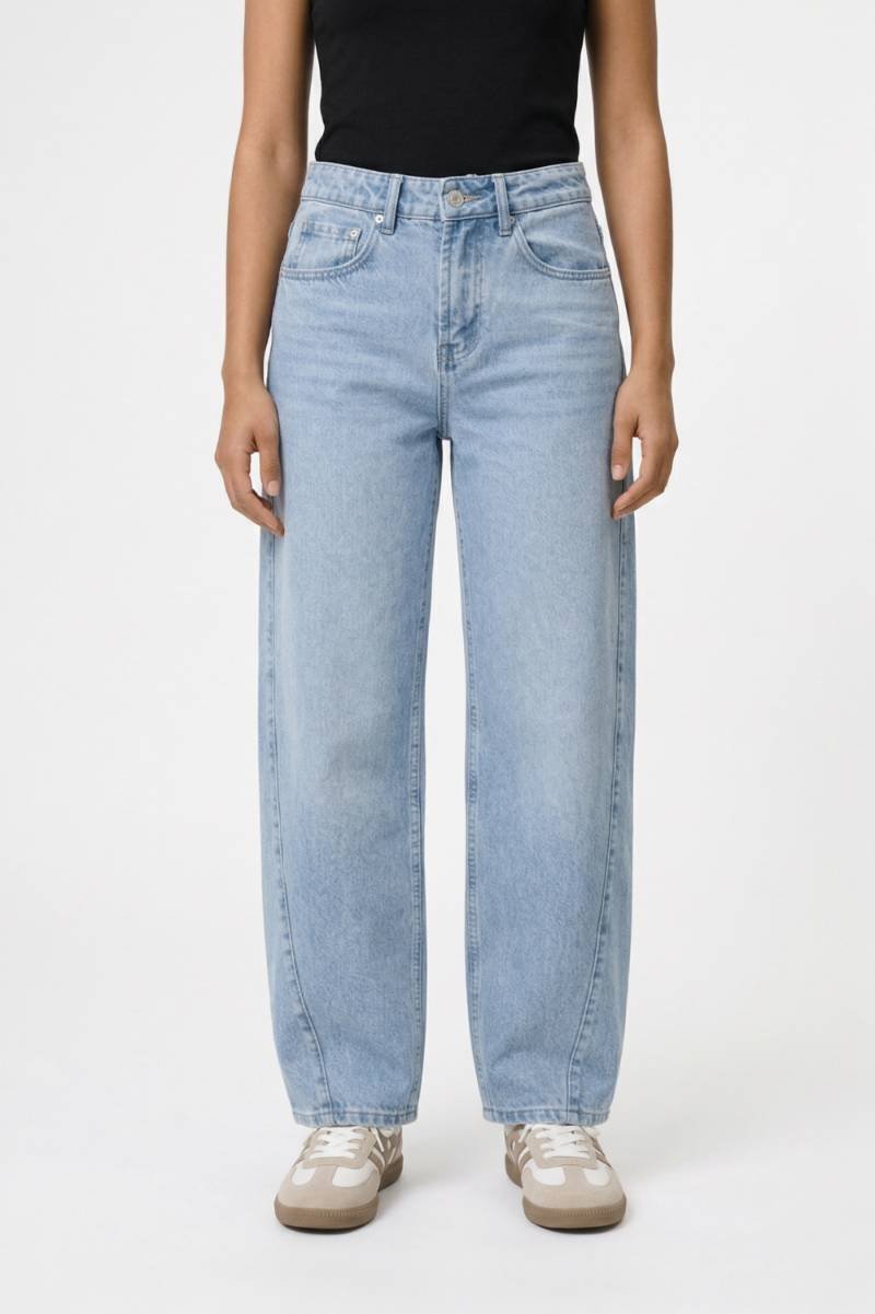 Wijde Jeans Dames - Relaxed | Hoge Taille & Rechte Pasvorm — Lichtblauw