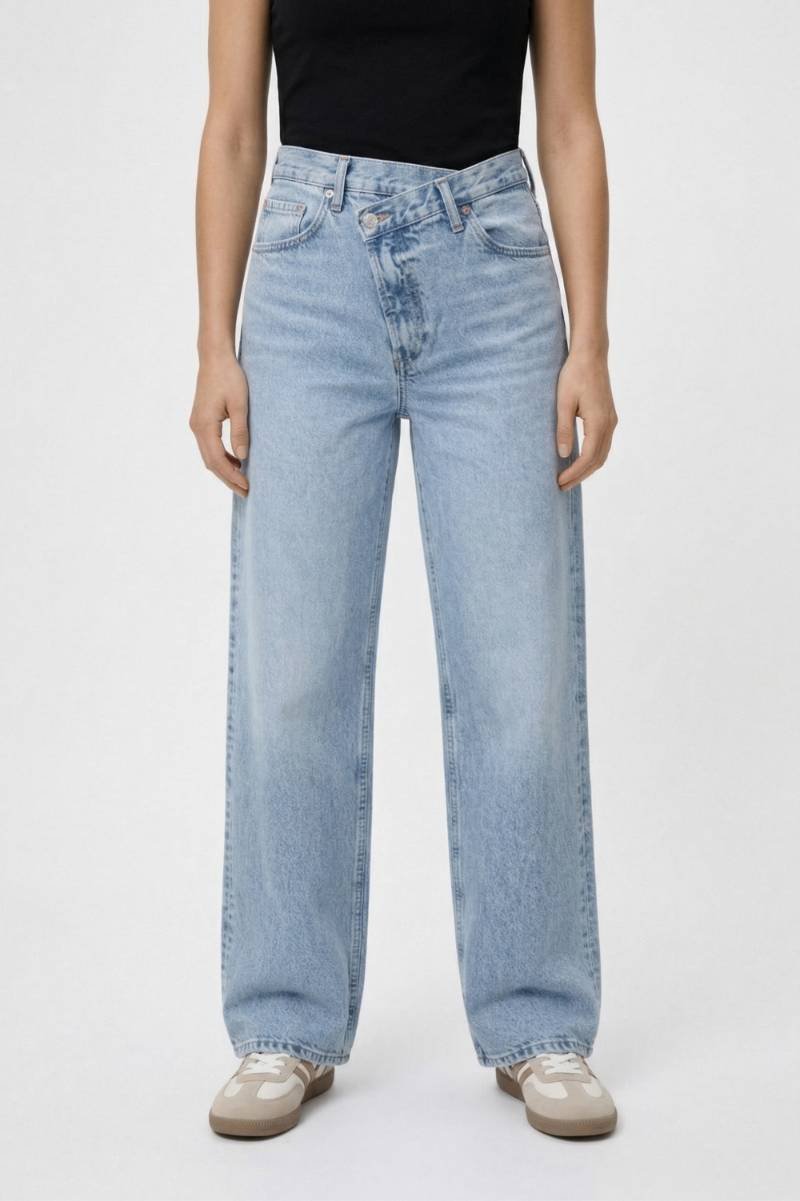 Wijde Jeans Dames - Vintage & Relaxed | High Waist Pasvorm — Lichtblauw