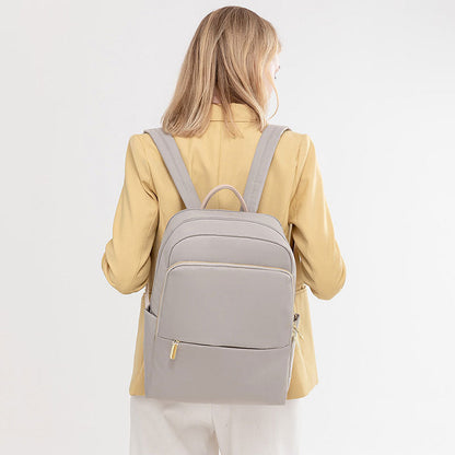 Rugzak Dames - Lichtgewicht Stijl met Dubbele Rits en Gouden Hardware | Casual