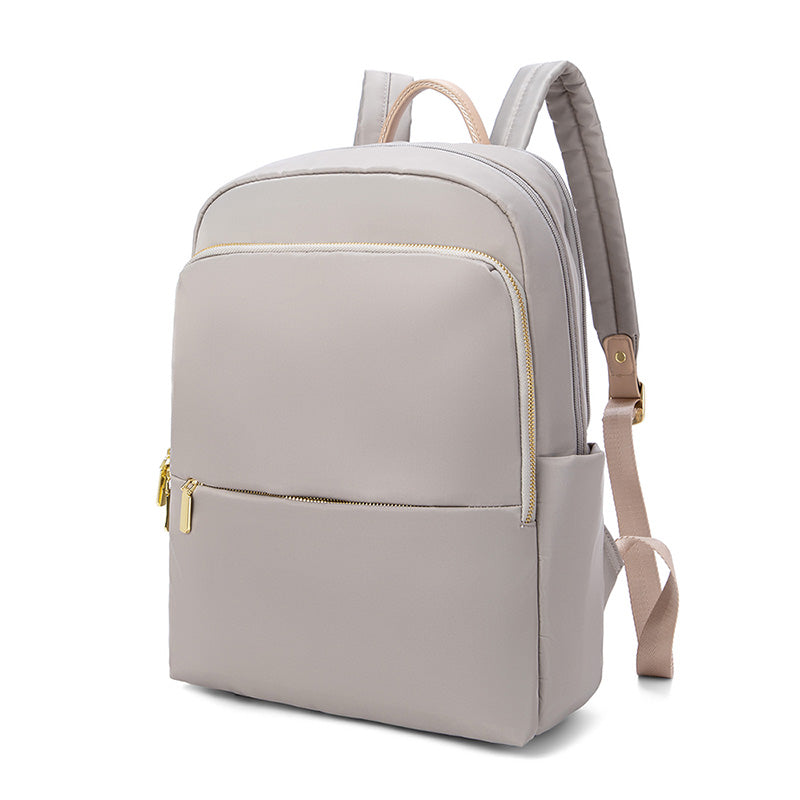 Rugzak Dames - Lichtgewicht Stijl met Dubbele Rits en Gouden Hardware | Casual