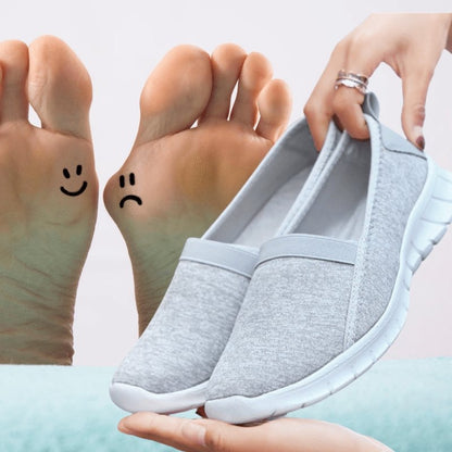 Sneakers Dames - Lichte Instapper met Elastische Band | Casual